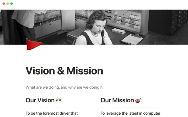Vision and mission